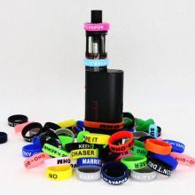 Whosale Silicona Vape banda personalizado 22 mm de diámetro con Concaved Logo